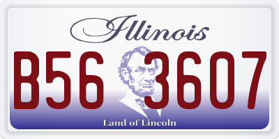 IL license plate B563607