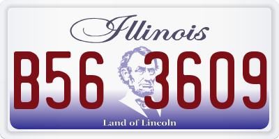 IL license plate B563609