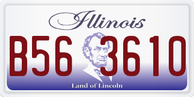IL license plate B563610
