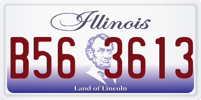 IL license plate B563613