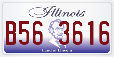 IL license plate B563616