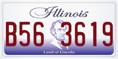 IL license plate B563619