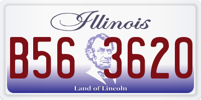 IL license plate B563620