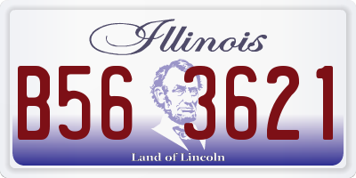 IL license plate B563621