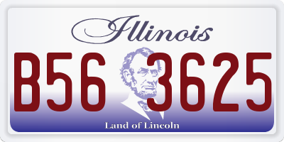 IL license plate B563625