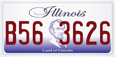IL license plate B563626