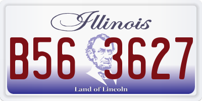 IL license plate B563627
