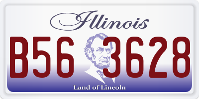 IL license plate B563628