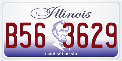 IL license plate B563629