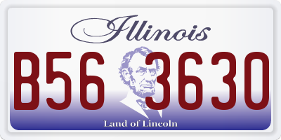 IL license plate B563630
