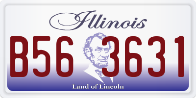 IL license plate B563631