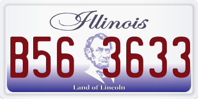 IL license plate B563633