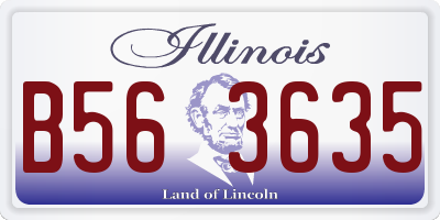 IL license plate B563635