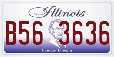 IL license plate B563636