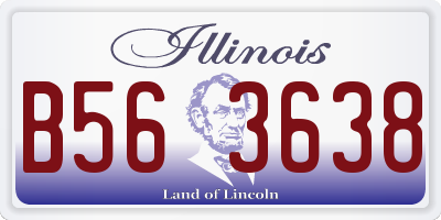 IL license plate B563638