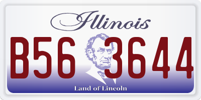 IL license plate B563644