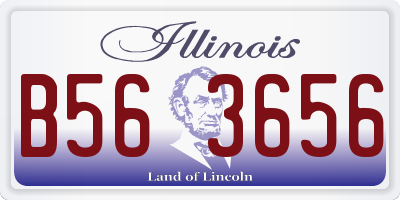IL license plate B563656