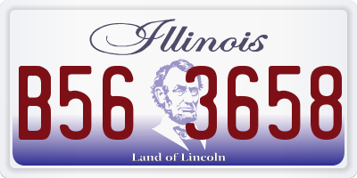 IL license plate B563658