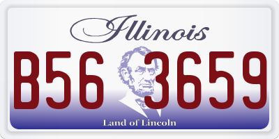 IL license plate B563659