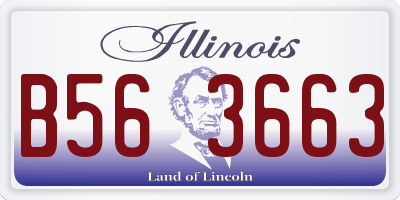 IL license plate B563663