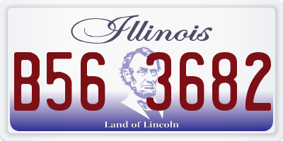 IL license plate B563682