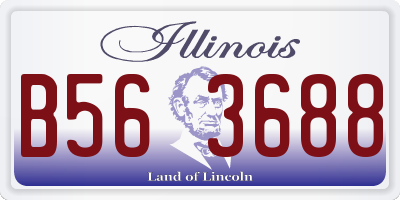 IL license plate B563688