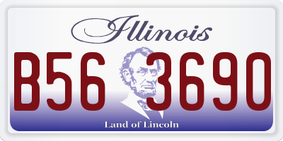 IL license plate B563690