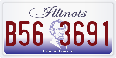 IL license plate B563691