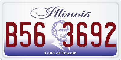 IL license plate B563692