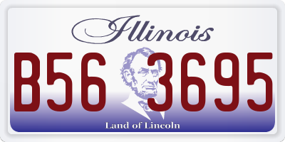 IL license plate B563695