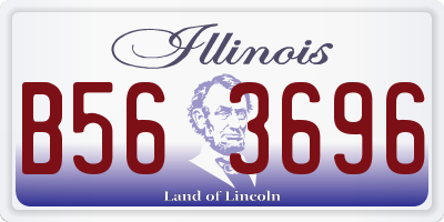 IL license plate B563696