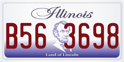 IL license plate B563698
