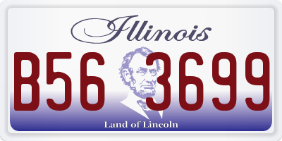 IL license plate B563699