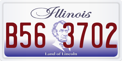 IL license plate B563702