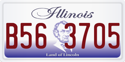 IL license plate B563705