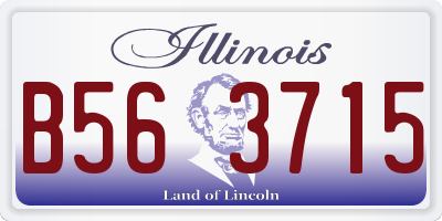 IL license plate B563715