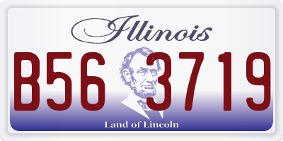 IL license plate B563719
