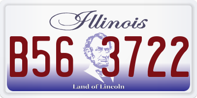 IL license plate B563722
