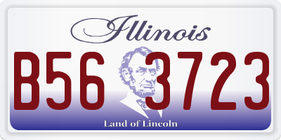 IL license plate B563723