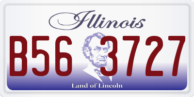 IL license plate B563727