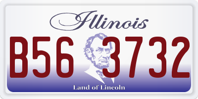 IL license plate B563732