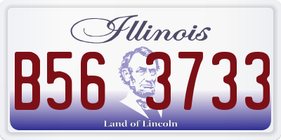 IL license plate B563733