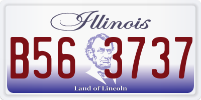 IL license plate B563737