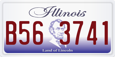 IL license plate B563741