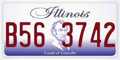 IL license plate B563742
