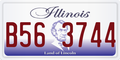 IL license plate B563744