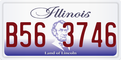 IL license plate B563746