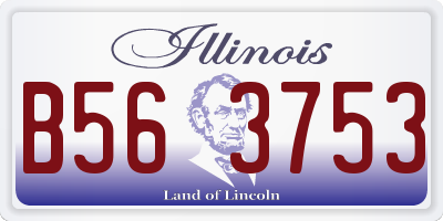 IL license plate B563753