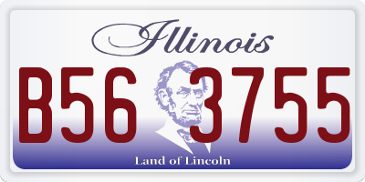 IL license plate B563755
