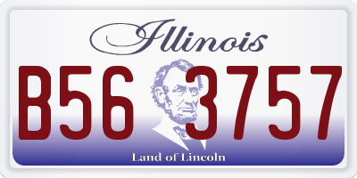 IL license plate B563757